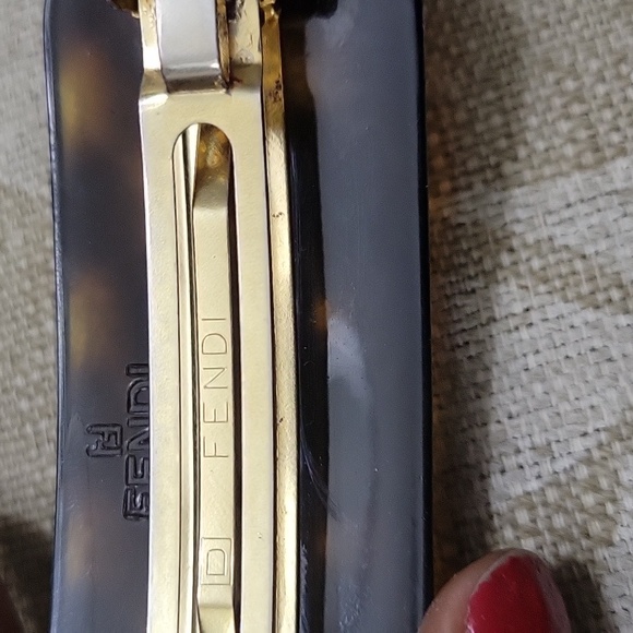 FENDI VINTAGE BARRETTE RARE AUTHENTIC - Picture 4 of 7